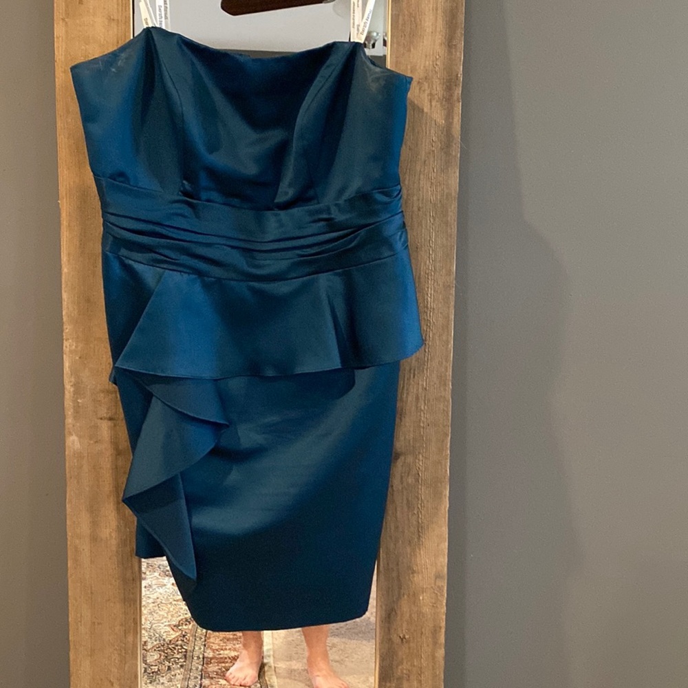 Peplum knee length cocktail